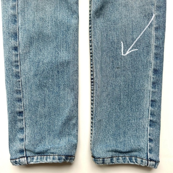RE/DONE ORIGINALS High Rise Stretch Skinny Jeans Light Wash Button Fly Size 26 - Picture 12 of 12